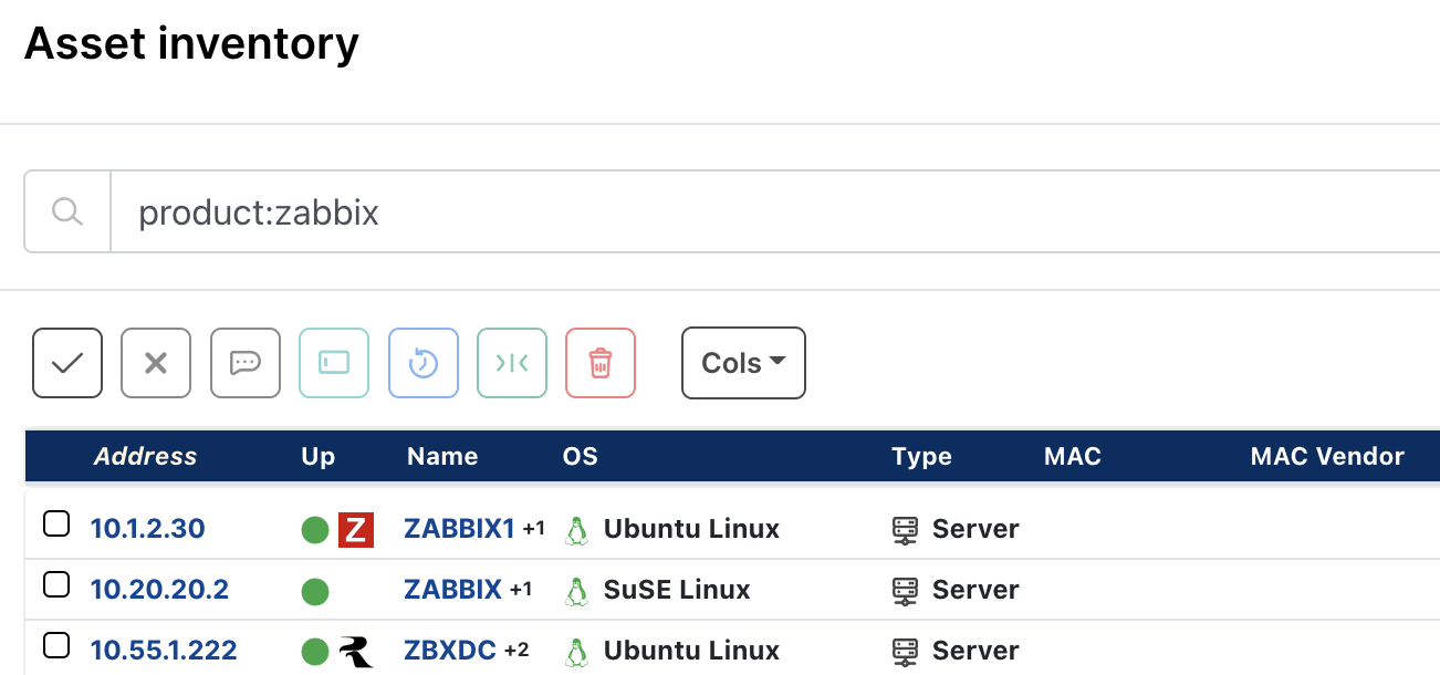 Zabbix prebuilt query is available in the Queries Library